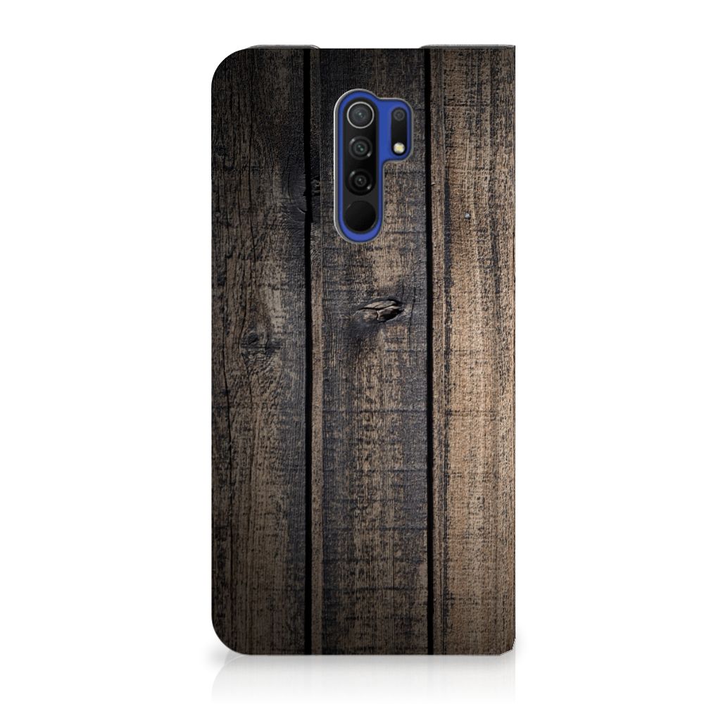 Xiaomi Redmi 9 Book Wallet Case Steigerhout - B2C Telecom