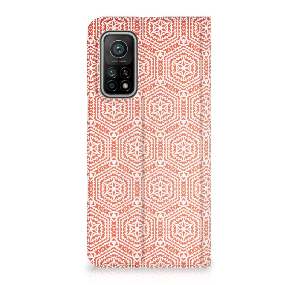 Xiaomi Mi 10T | 10T Pro Hoesje met Magneet Pattern Orange - B2C Telecom