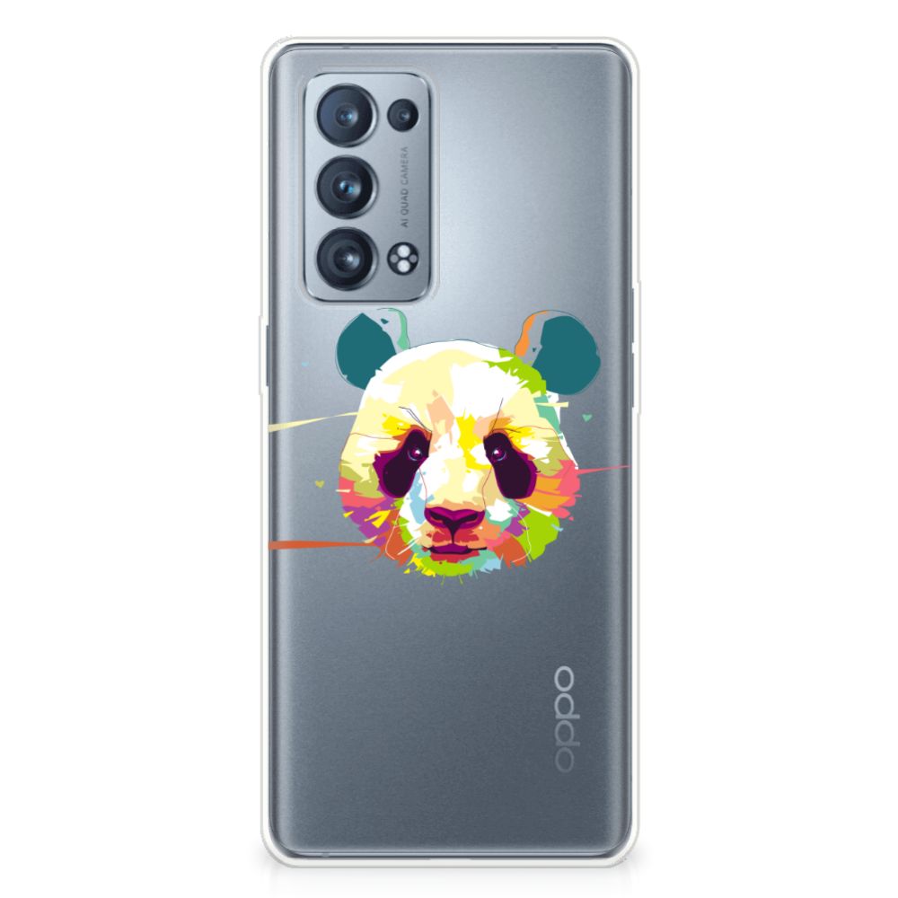 OPPO Reno 6 Pro Plus 5G Telefoonhoesje met Naam Panda Color B2C Telecom