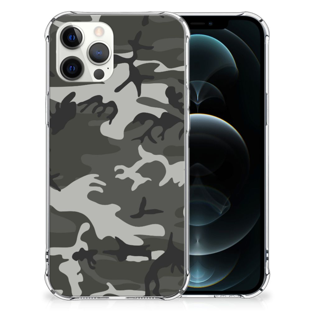 iPhone 12 Pro Max Doorzichtige Silicone Hoesje Army Light B2C Telecom