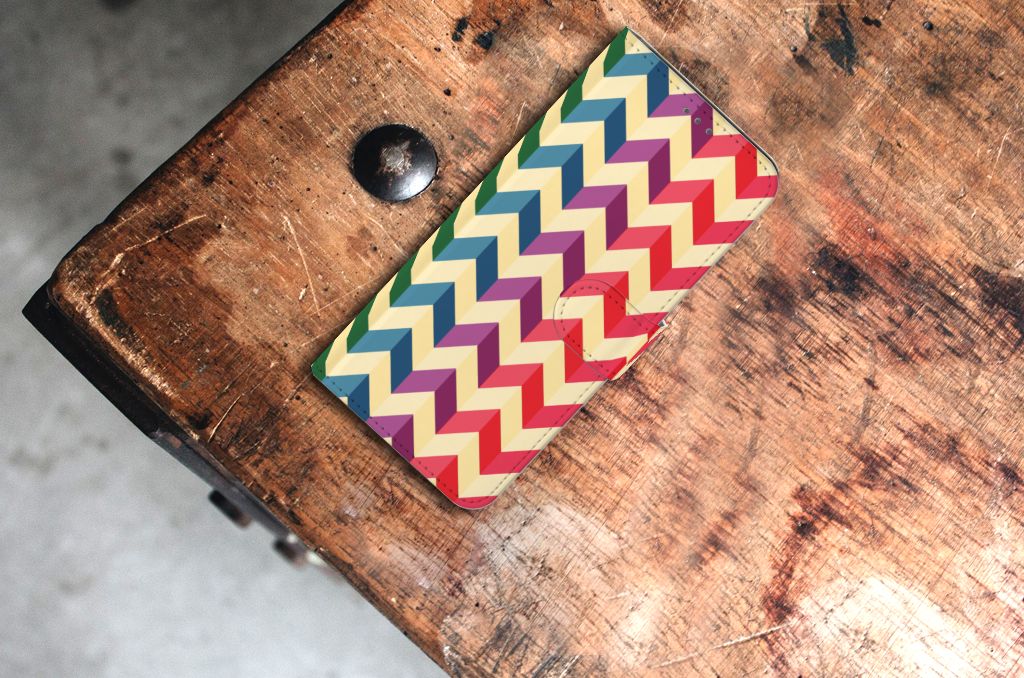 Samsung Galaxy S21 Plus Telefoon Hoesje Zigzag Multi Color