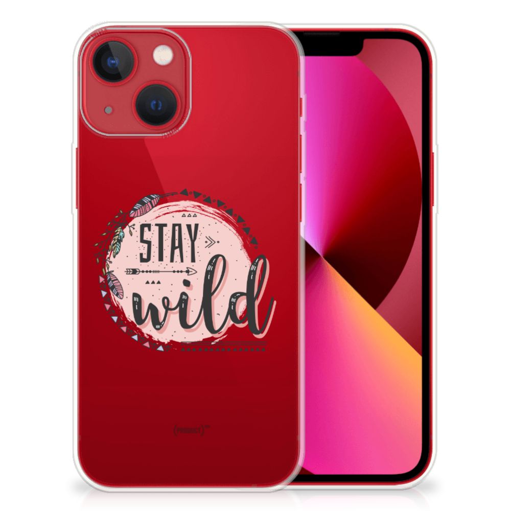 Apple iPhone 13 Telefoonhoesje met Naam Boho Stay Wild B2C Telecom
