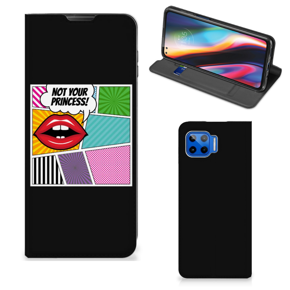 Motorola Moto G 5G Plus Hippe Standcase Popart Princess - B2C Telecom