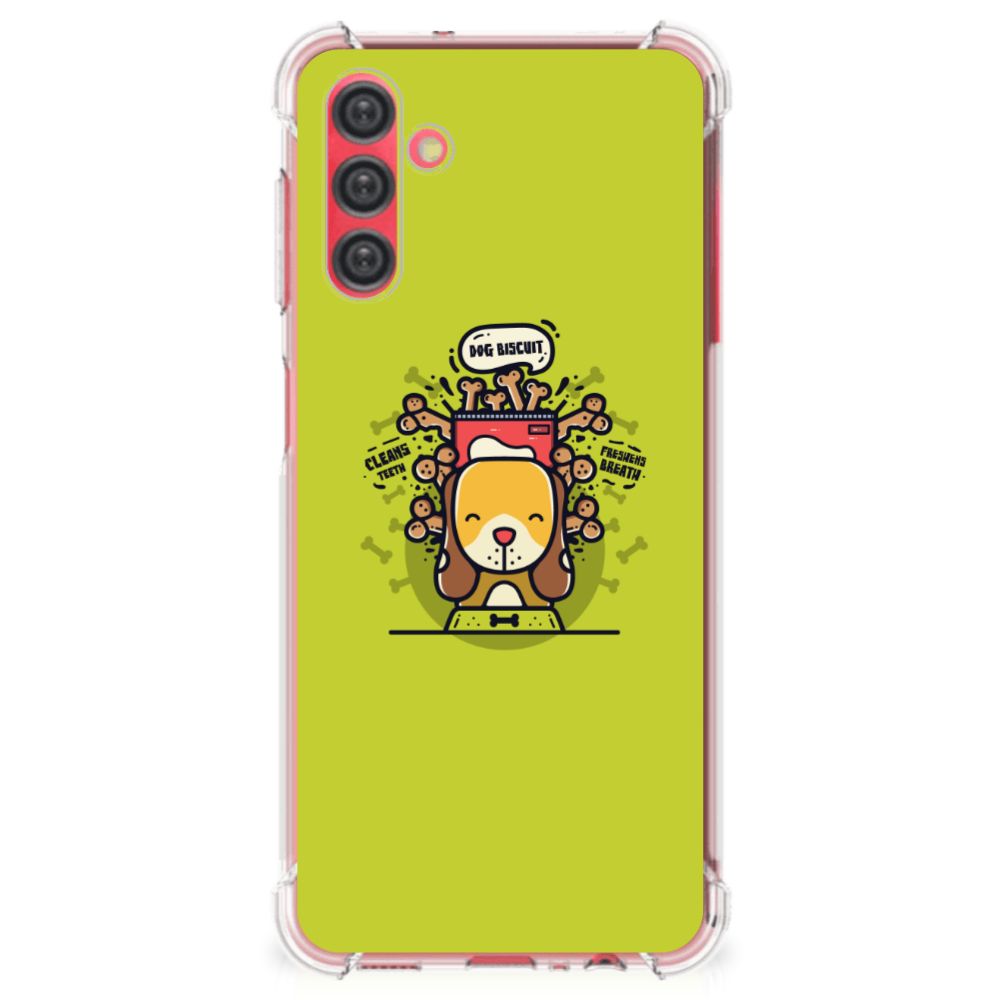 Samsung Galaxy A13 5G | A04s Stevig Bumper Hoesje Doggy Biscuit