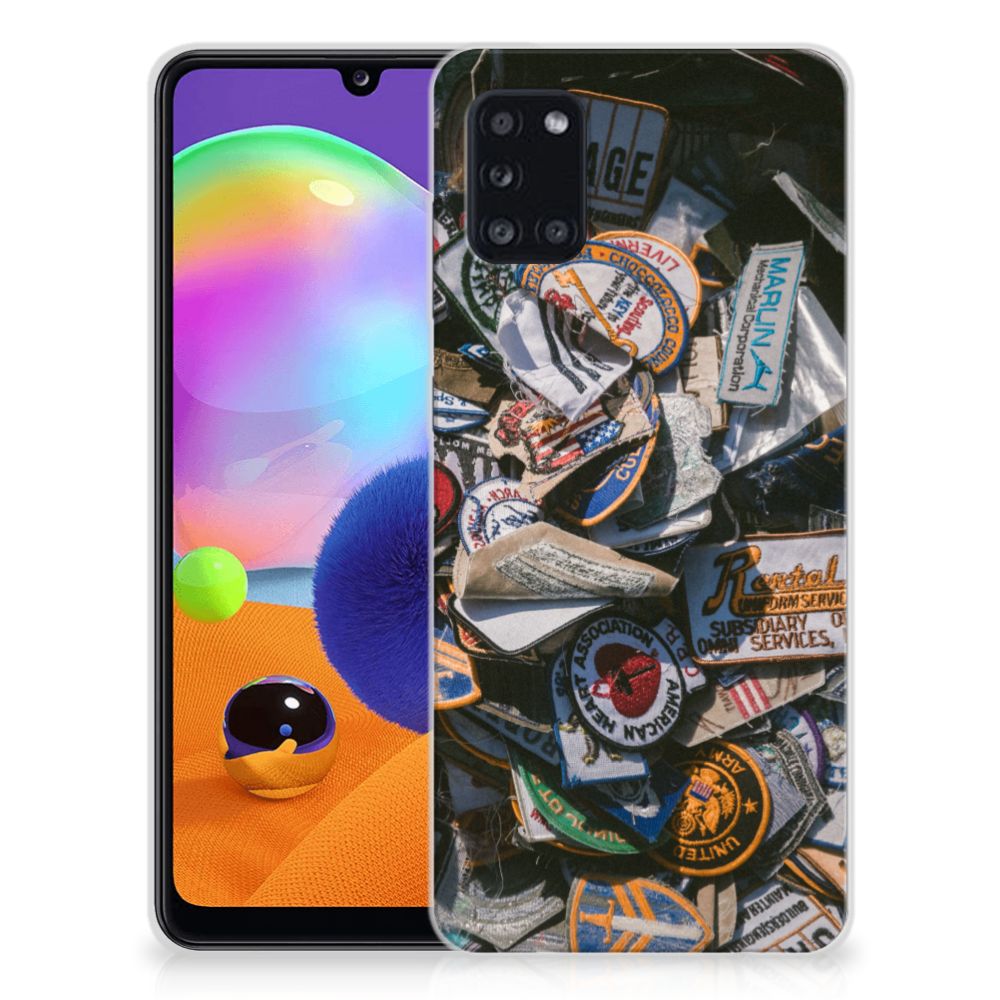 Samsung Galaxy A31 Siliconen Hoesje met foto Badges