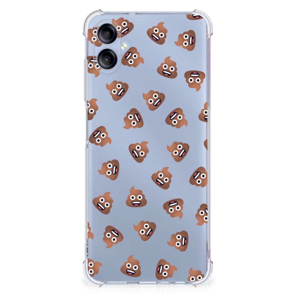 Doorzichtige Silicone Hoesje voor Samsung Galaxy A05 Poep Emojis B2C Telecom