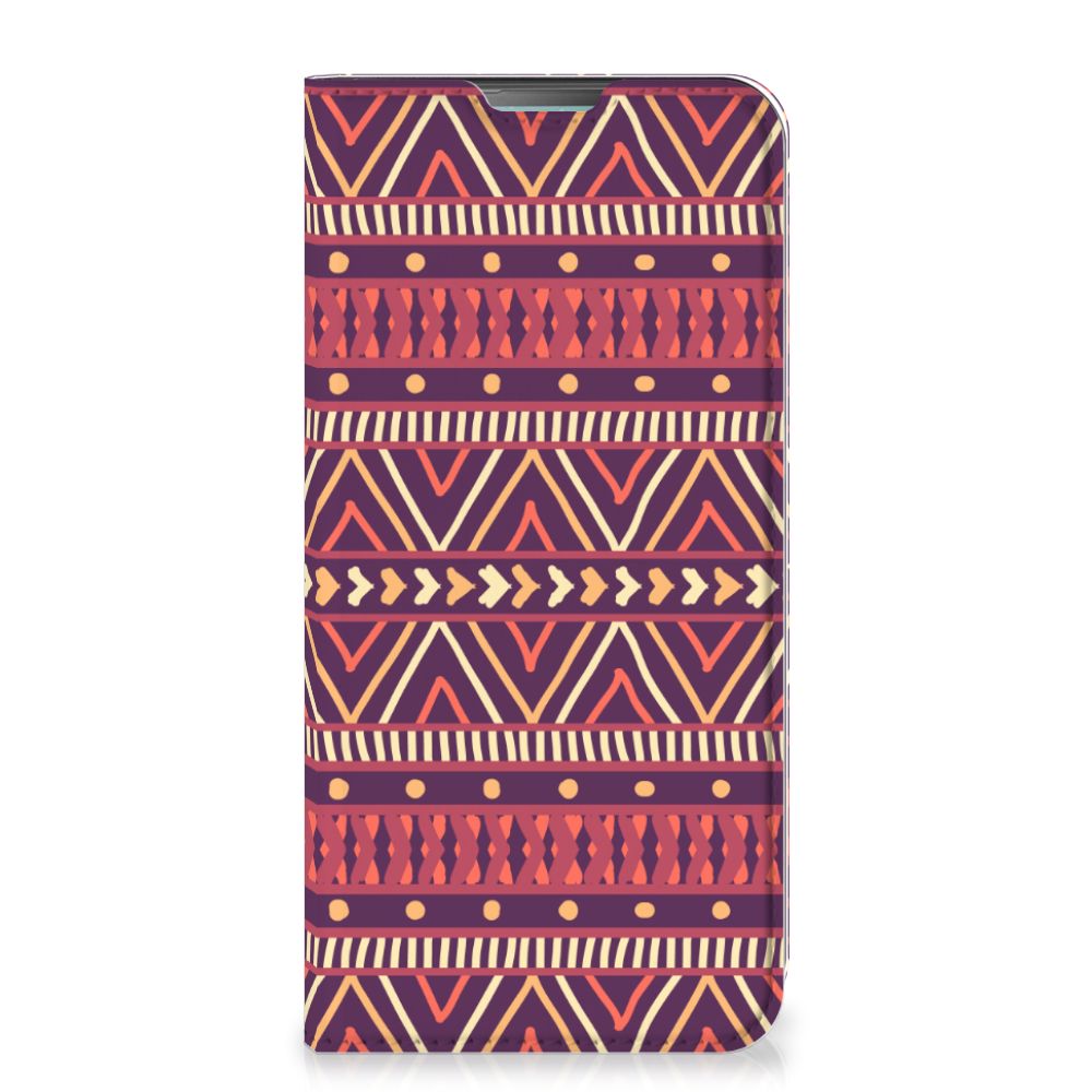 Nokia 3.4 Hoesje met Magneet Aztec Paars - B2C Telecom