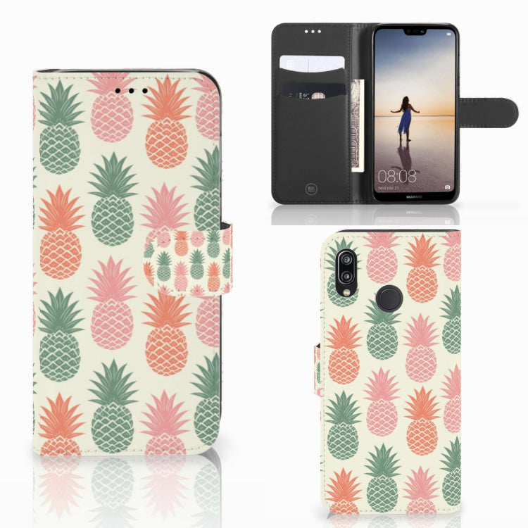 Huawei P20 Lite Book Cover Ananas