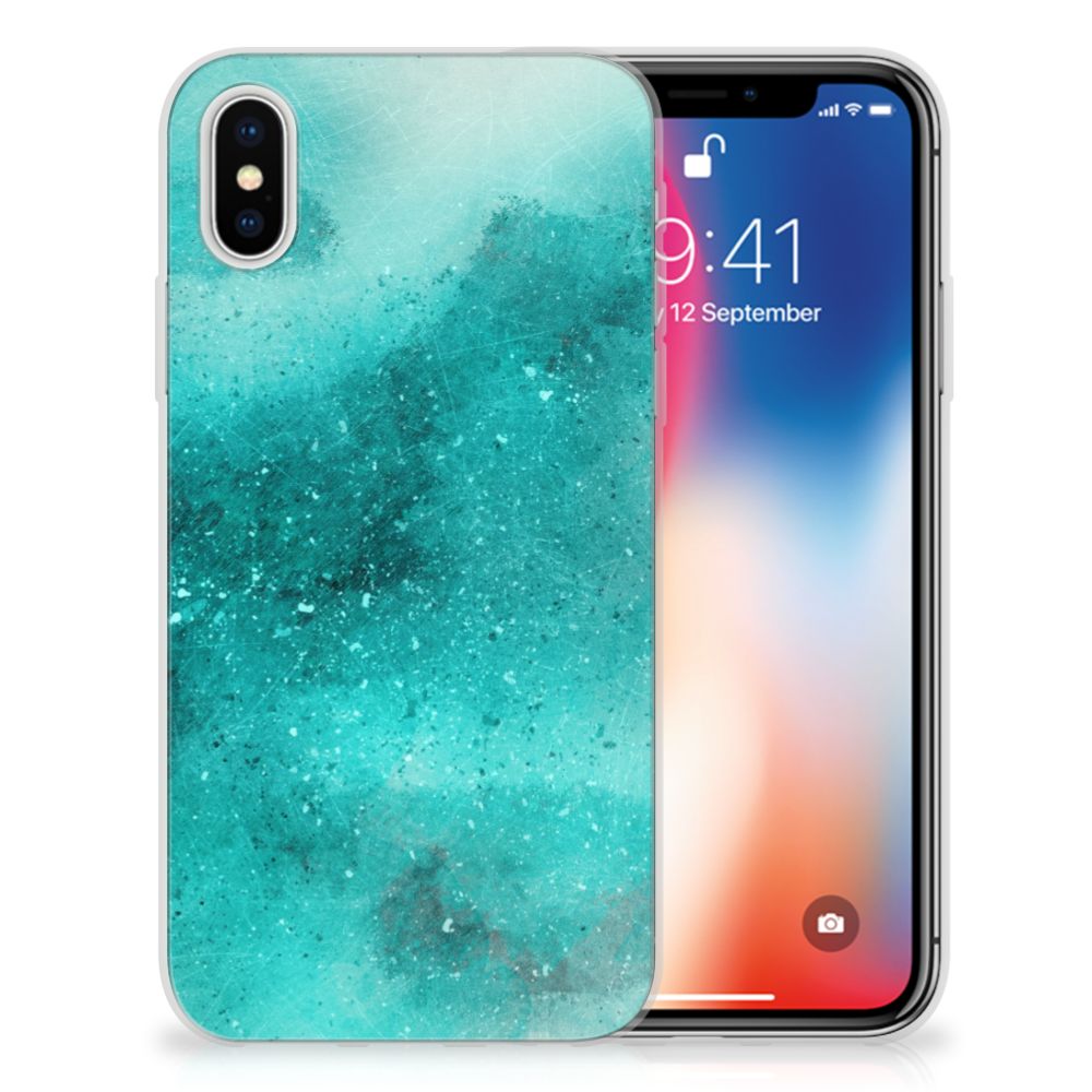 Hoesje maken Apple iPhone X | Xs Painting Blue