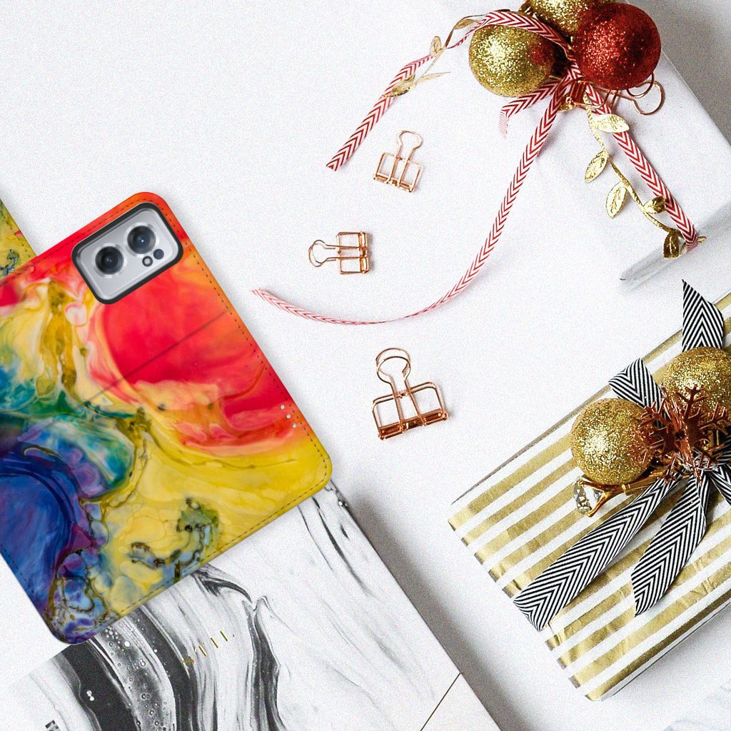 Hoesje OnePlus Nord CE 2 Watercolor Dark