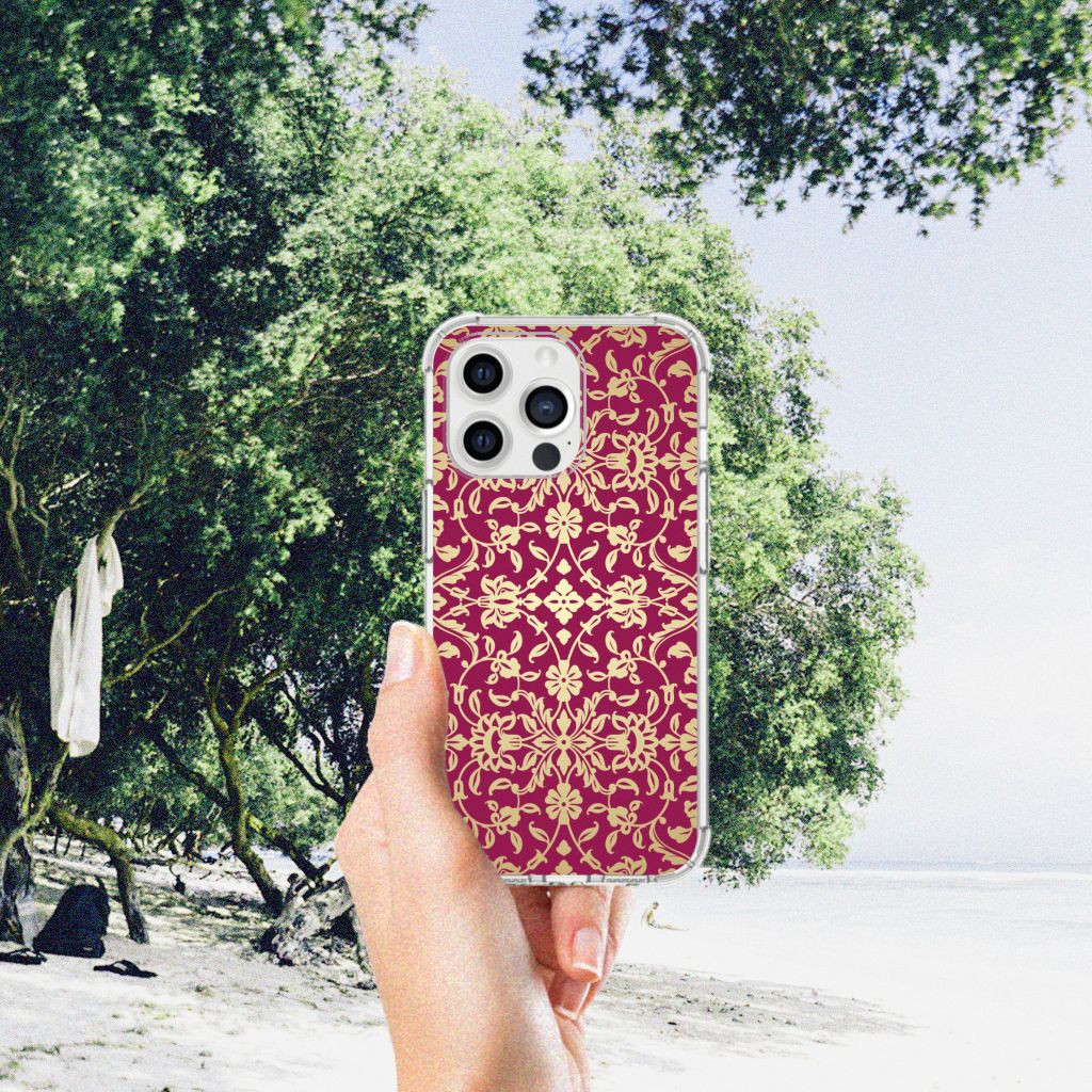 Anti Shock Case iPhone 13 Pro Max Barok Pink - B2C Telecom