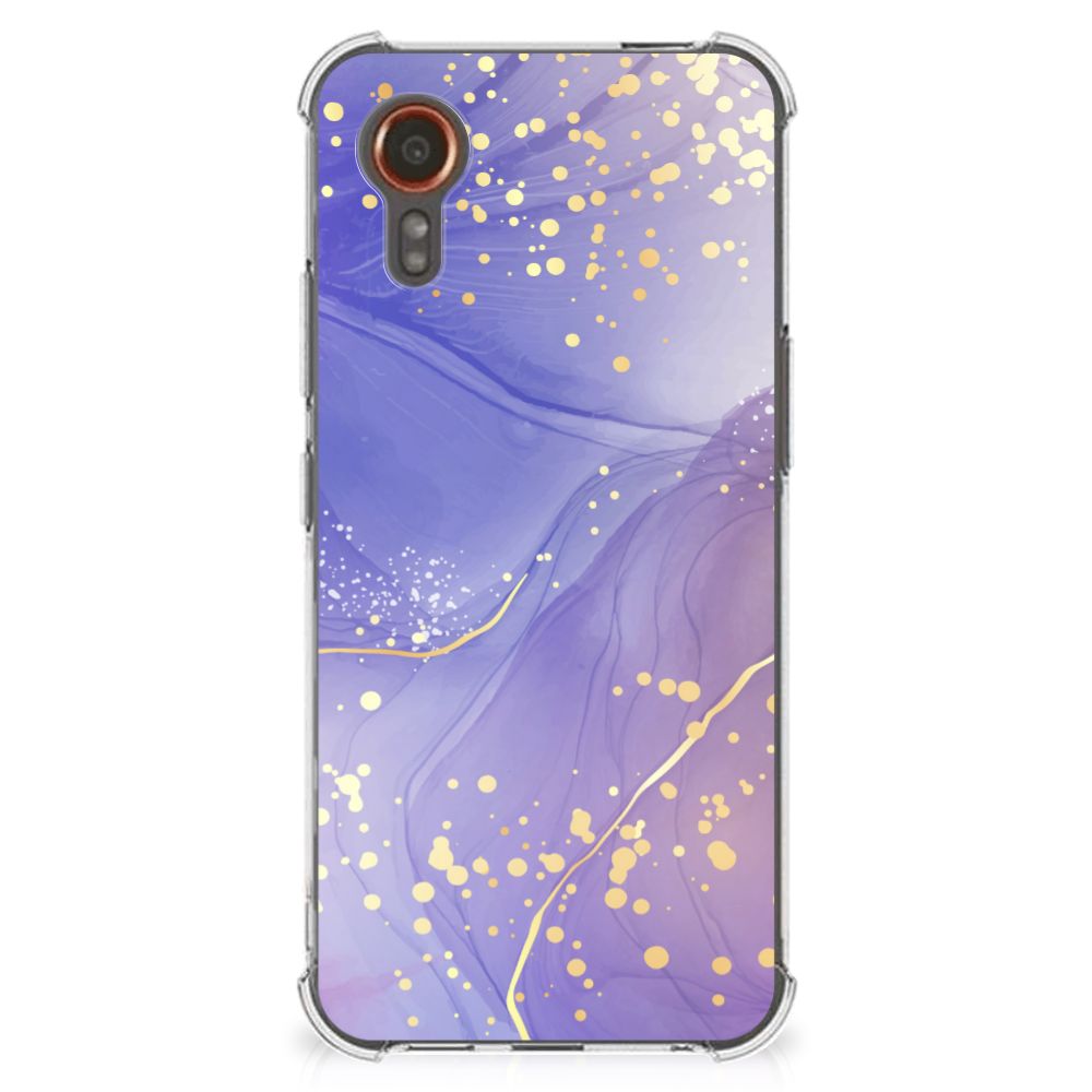 Back Cover voor Samsung Galaxy Xcover 7 Watercolor Paars