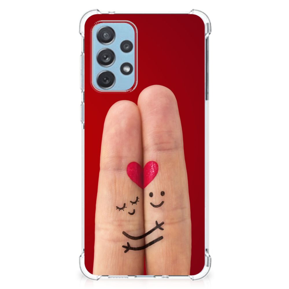 Samsung Galaxy A73 Anti Shock Bumper Case Liefde - Origineel Romantisch Cadeau B2C Telecom