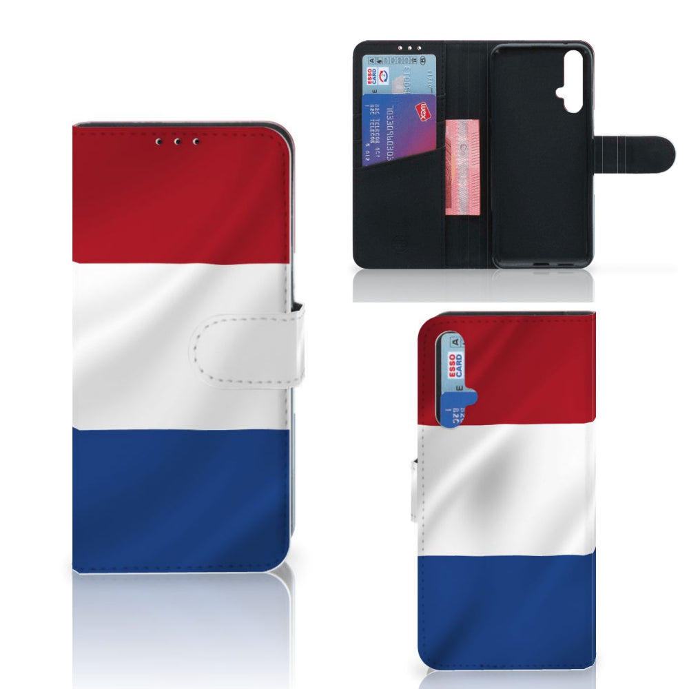 Honor 20 Bookstyle Case Nederlandse Vlag