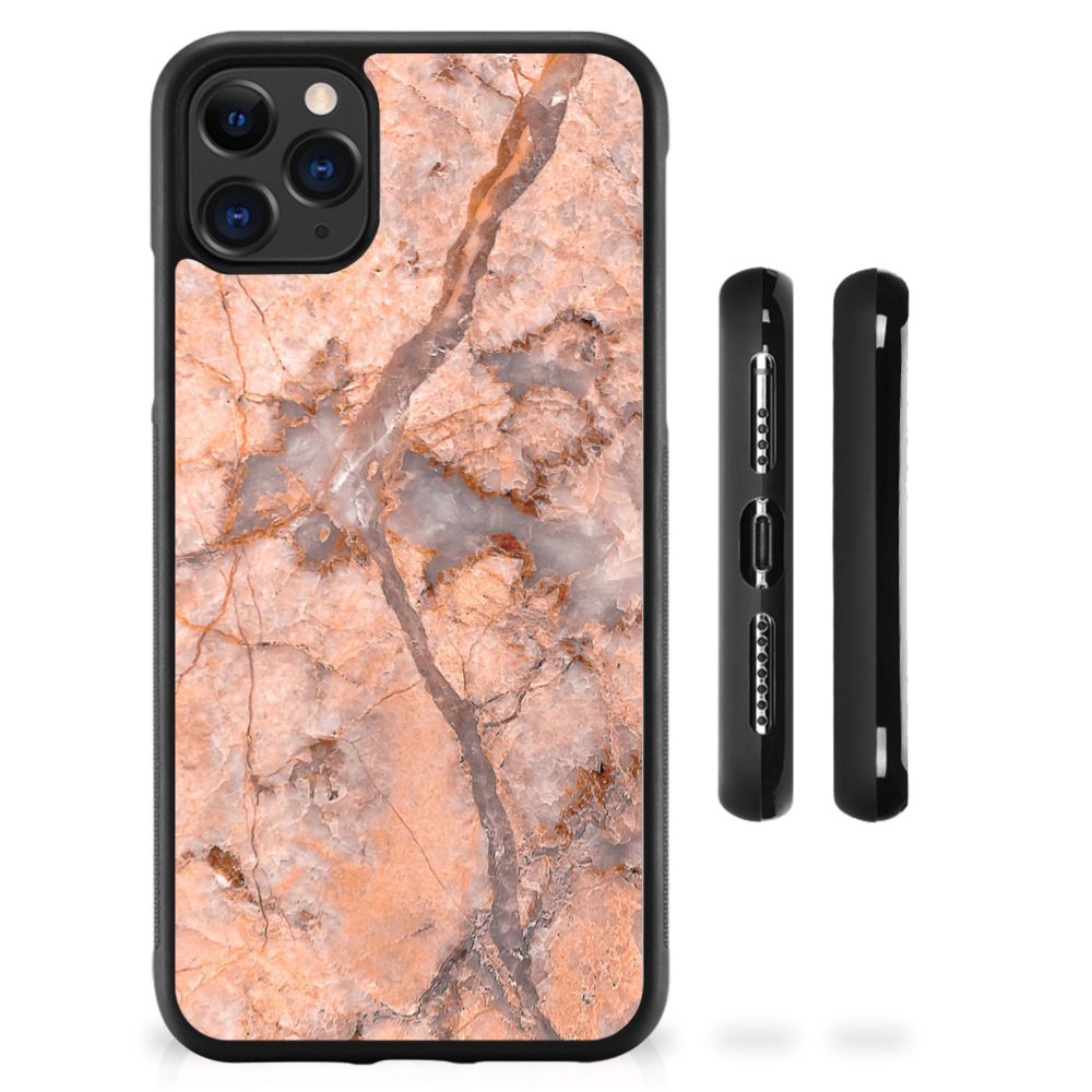 Apple iPhone 11 Pro Max Gripcase Marmer Oranje B2C Telecom
