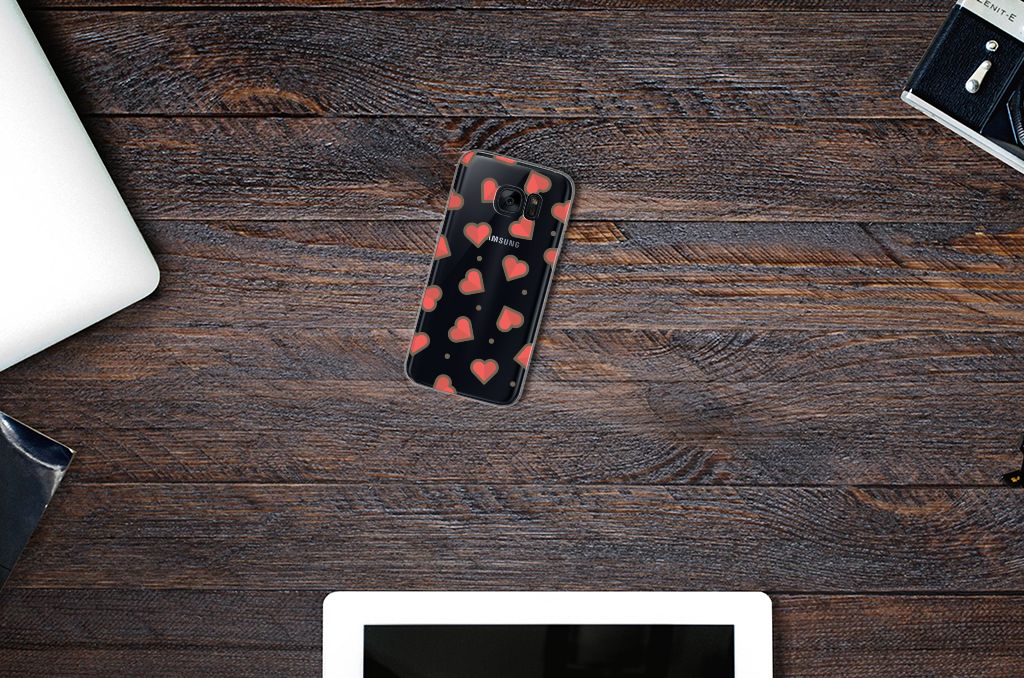 Samsung Galaxy S7 TPU bumper Hearts