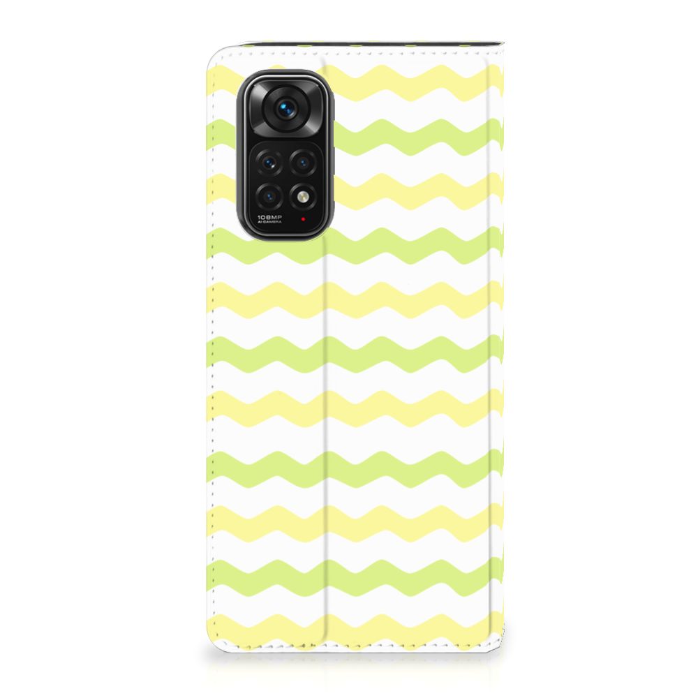 Xiaomi Redmi Note 11/11S Hoesje met Magneet Waves Yellow - B2C Telecom