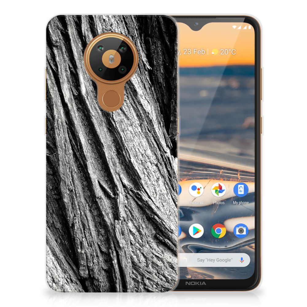 Bumper Hoesje Nokia 5.3 Boomschors Grijs B2C Telecom