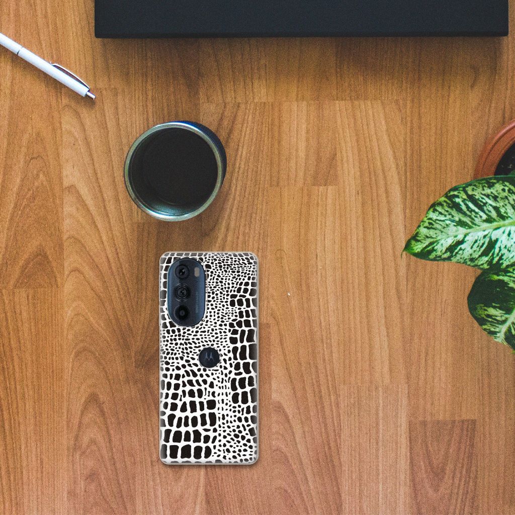 Motorola Edge 30 Pro TPU Hoesje Slangenprint B2C Telecom
