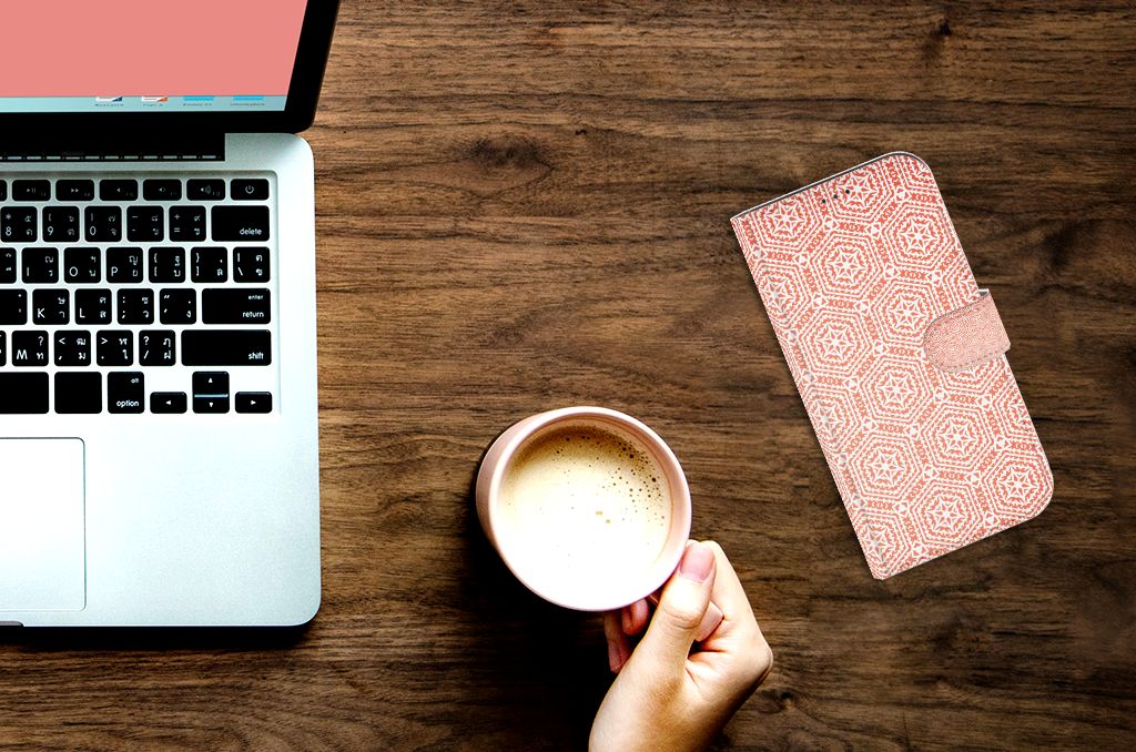 Apple iPhone 12 Pro Max Telefoon Hoesje Pattern Orange