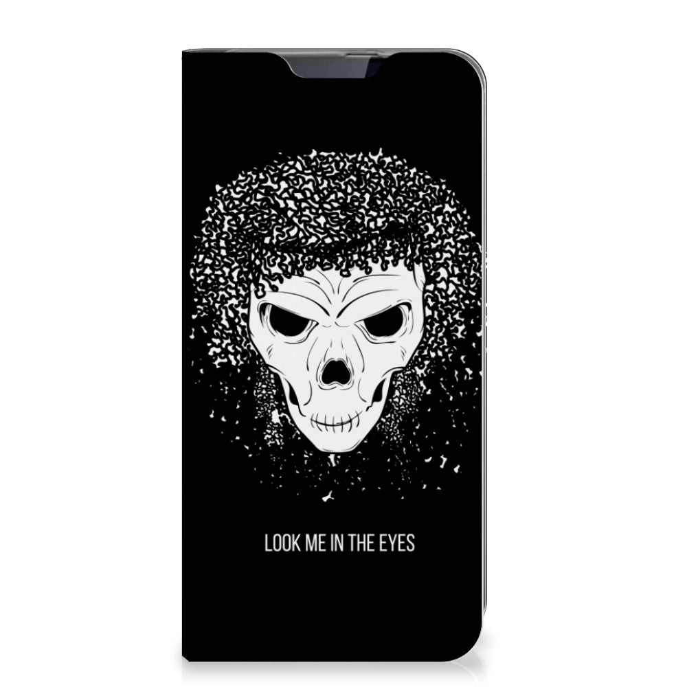 Mobiel BookCase Samsung Galaxy A60 Skull Hair