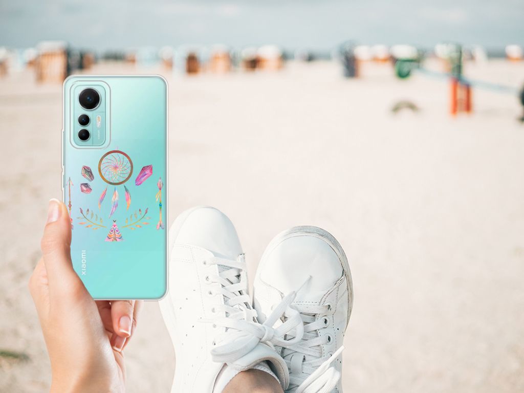 Xiaomi 12 Lite Telefoonhoesje met Naam Boho Dreamcatcher B2C Telecom