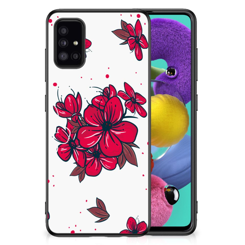 Samsung Galaxy A51 Skin Case Blossom Red