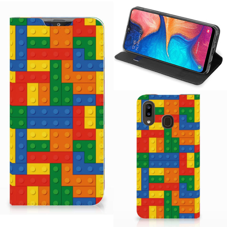 Samsung Galaxy A30 Hoesje met Magneet Blokken