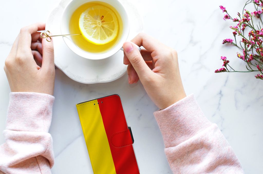 Huawei P40 Bookstyle Case Belgische Vlag