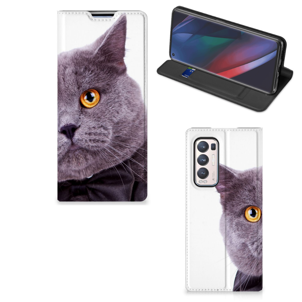 OPPO Find X3 Neo Hoesje maken Kat - B2C Telecom