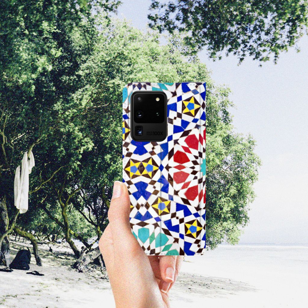 Samsung Galaxy S20 Ultra Standcase Mozaïek - B2C Telecom
