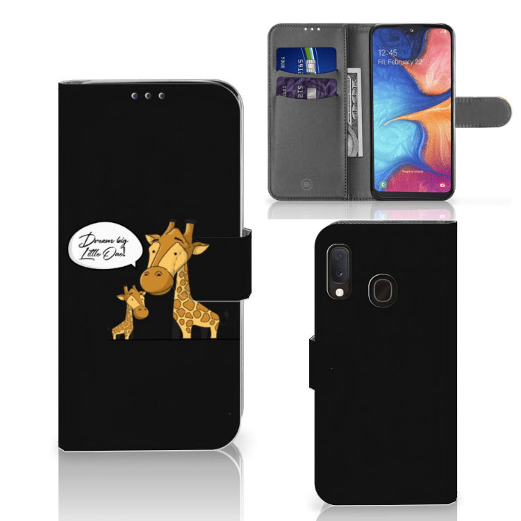 Samsung Galaxy A20e Leuk Hoesje Giraffe