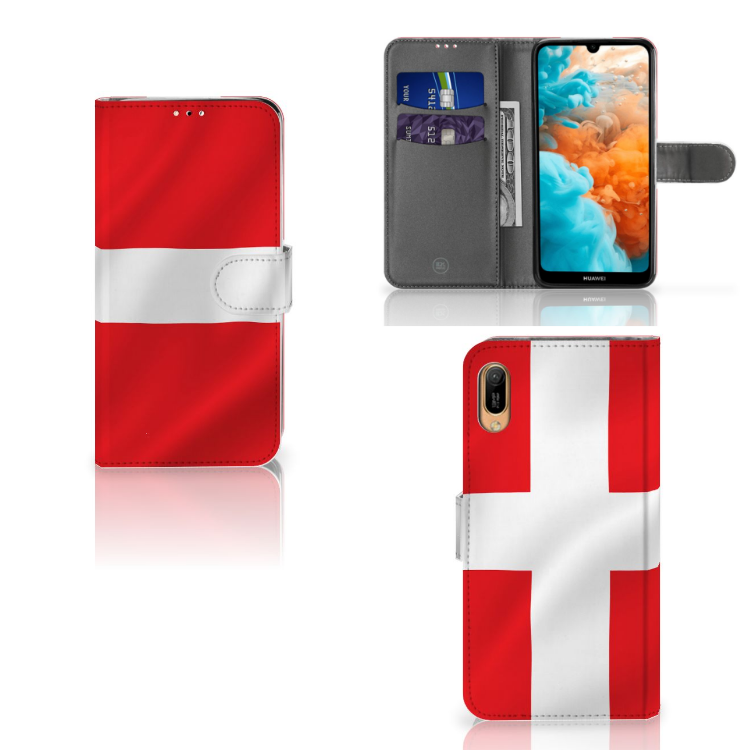 Huawei Y6 (2019) Bookstyle Case Denemarken