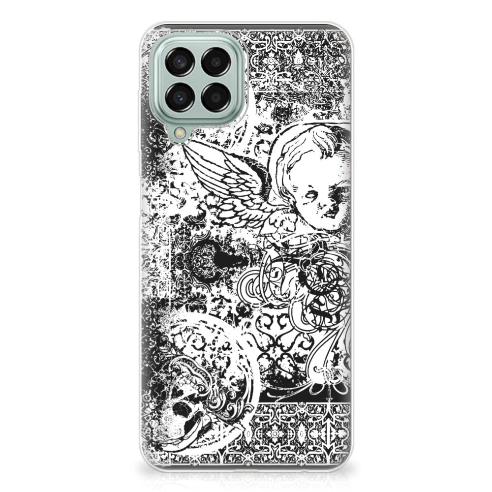 Silicone Back Case Samsung Galaxy M33 Skulls Angel B2C Telecom
