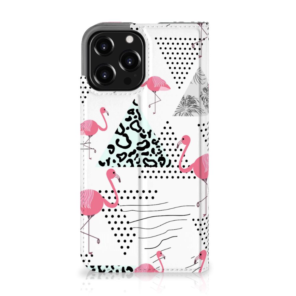 iPhone 13 Pro Max Hoesje maken Flamingo Triangle - B2C Telecom