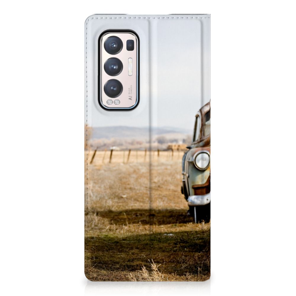 OPPO Find X3 Neo Stand Case Vintage Auto - B2C Telecom