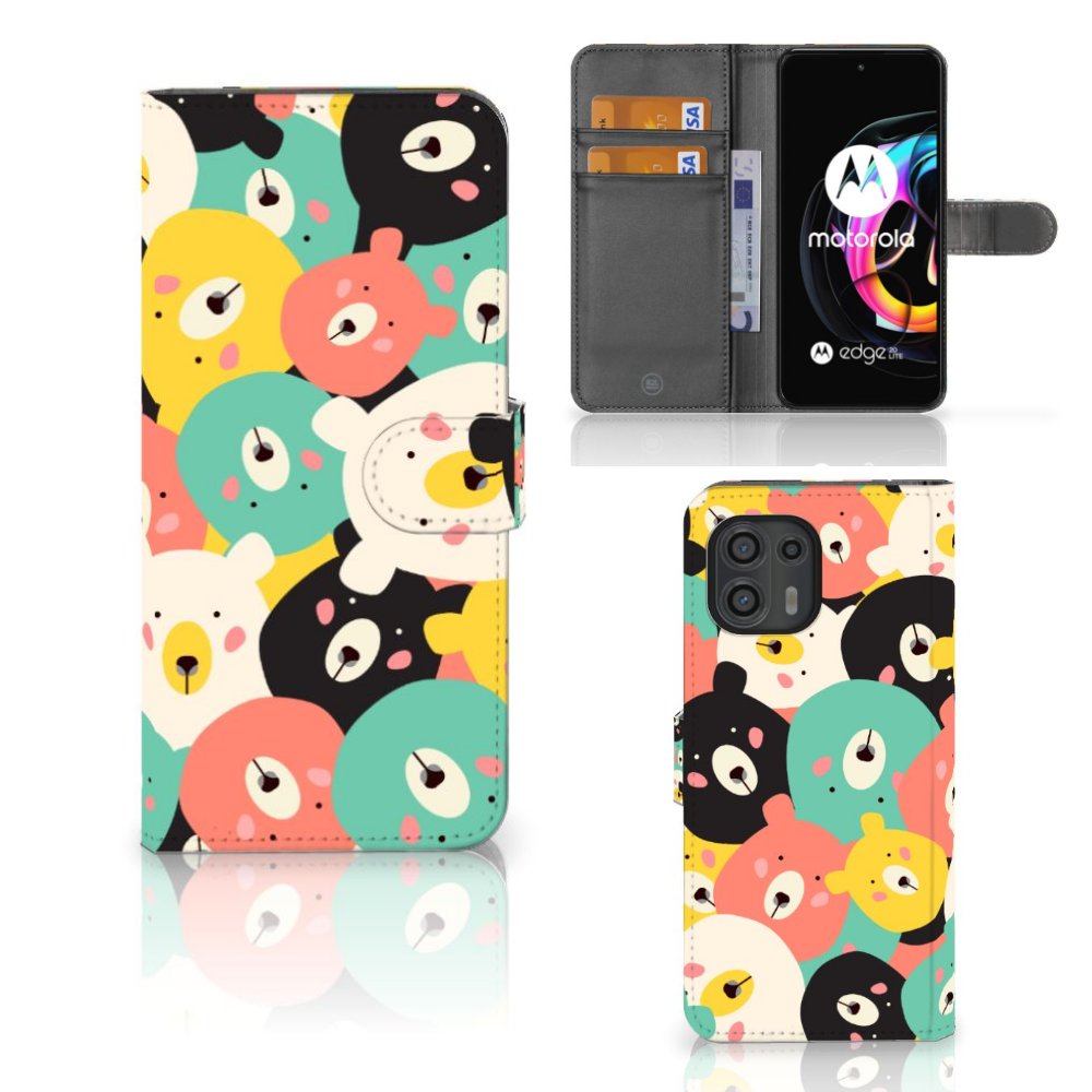 Motorola Edge 20 Lite Leuk Hoesje Bears