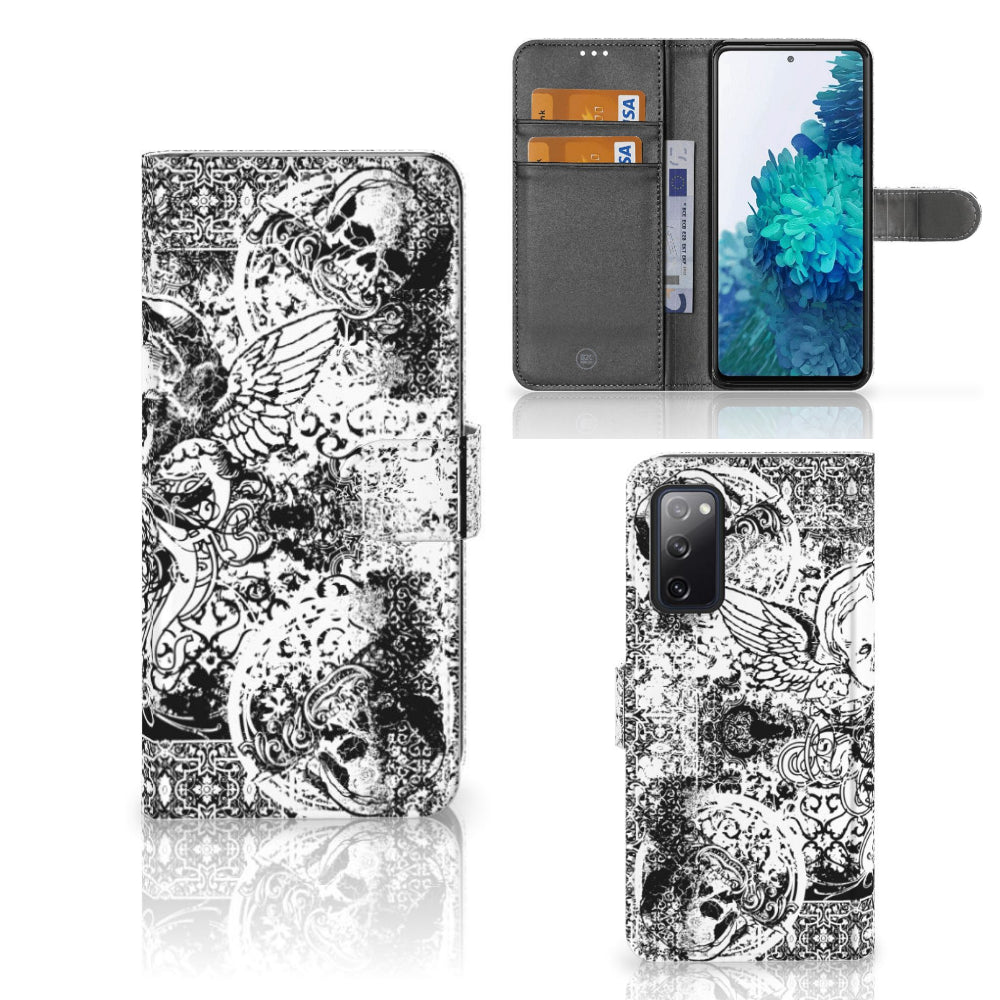 Telefoonhoesje met Naam Samsung Galaxy S20 FE Skulls Angel
