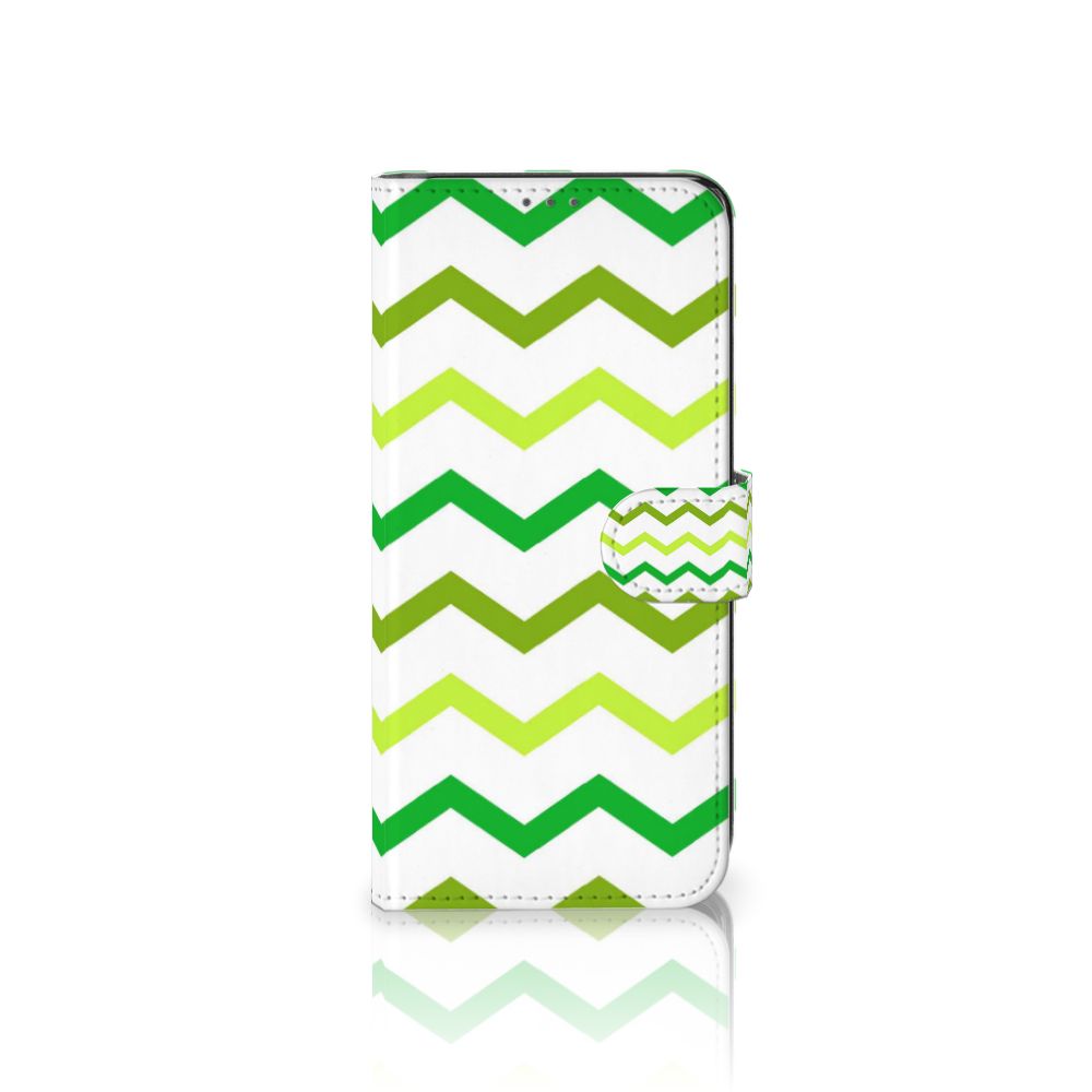 Samsung Galaxy A32 5G Telefoon Hoesje Zigzag Groen