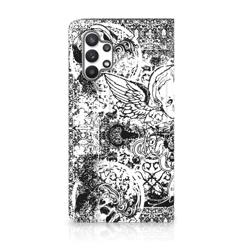 Mobiel BookCase Samsung Galaxy A32 4G | A32 5G Enterprise Editie Skulls Angel - B2C Telecom