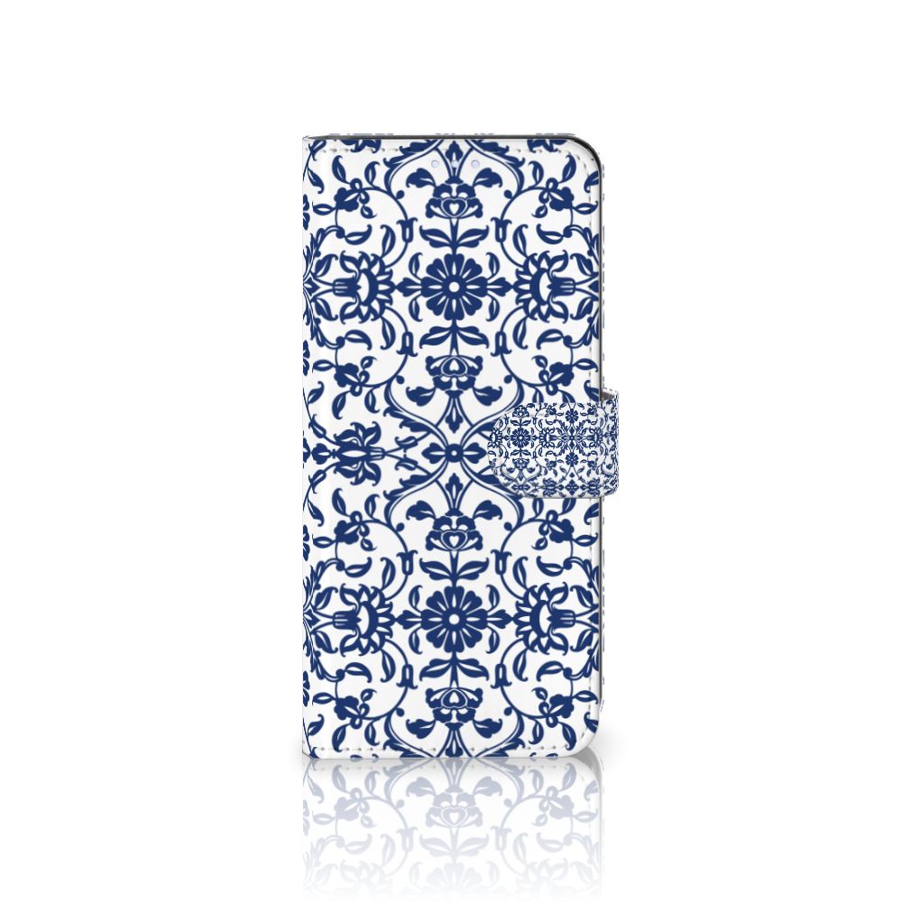 Motorola Moto G100 Hoesje Flower Blue