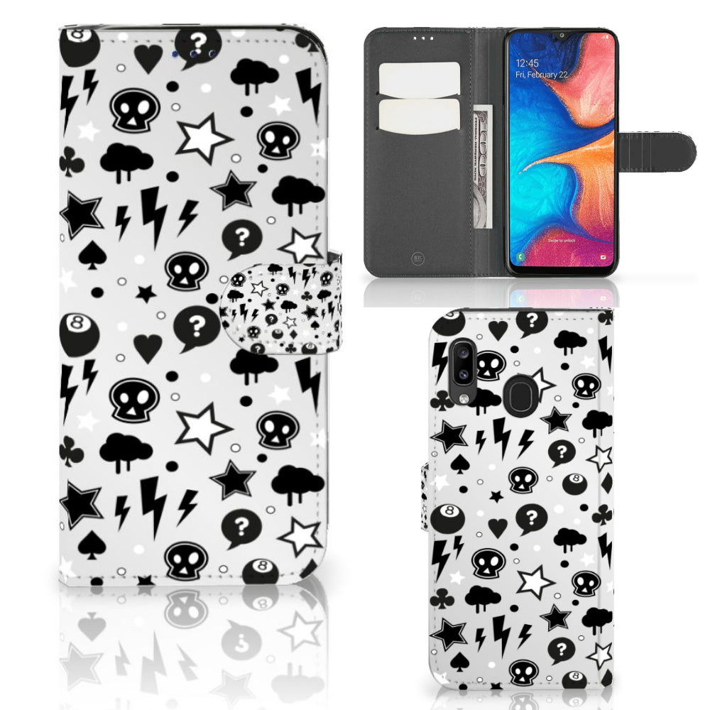 Telefoonhoesje met Naam Samsung Galaxy A30 Silver Punk