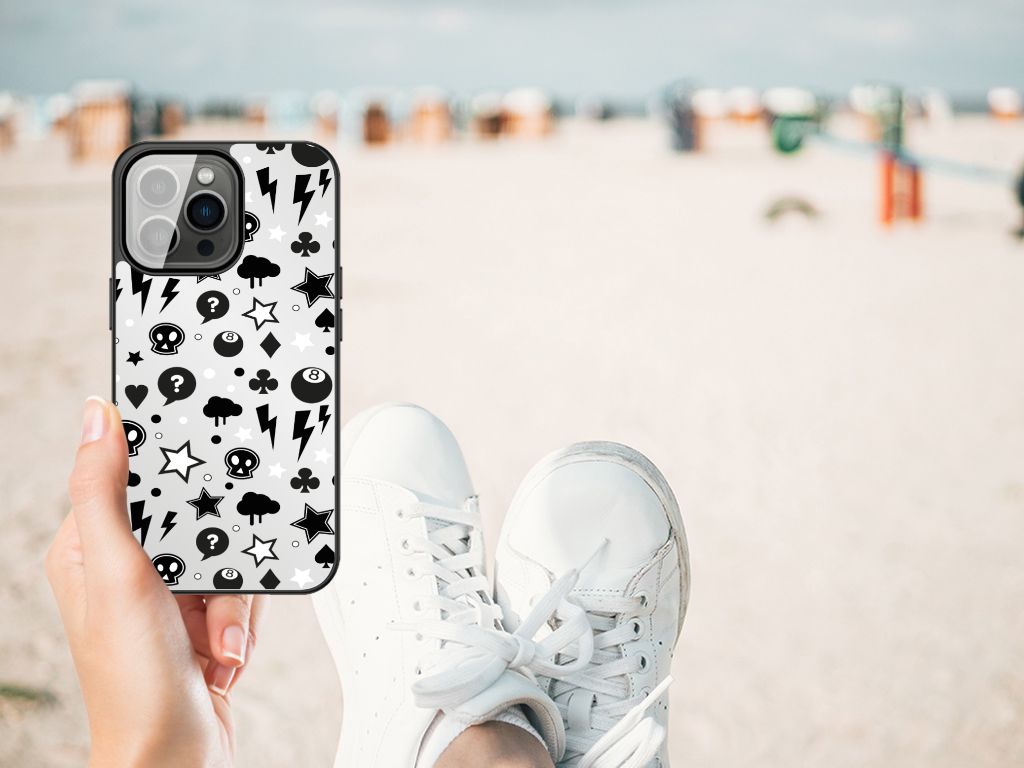 Telefoonhoesje iPhone 13 Pro Max Silver Punk B2C Telecom