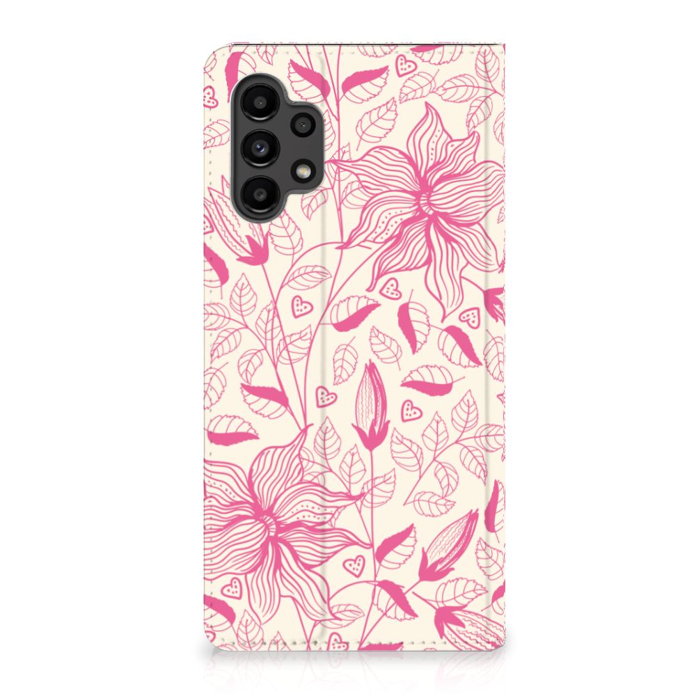 Samsung Galaxy A13 (4G) Smart Cover Pink Flowers - B2C Telecom
