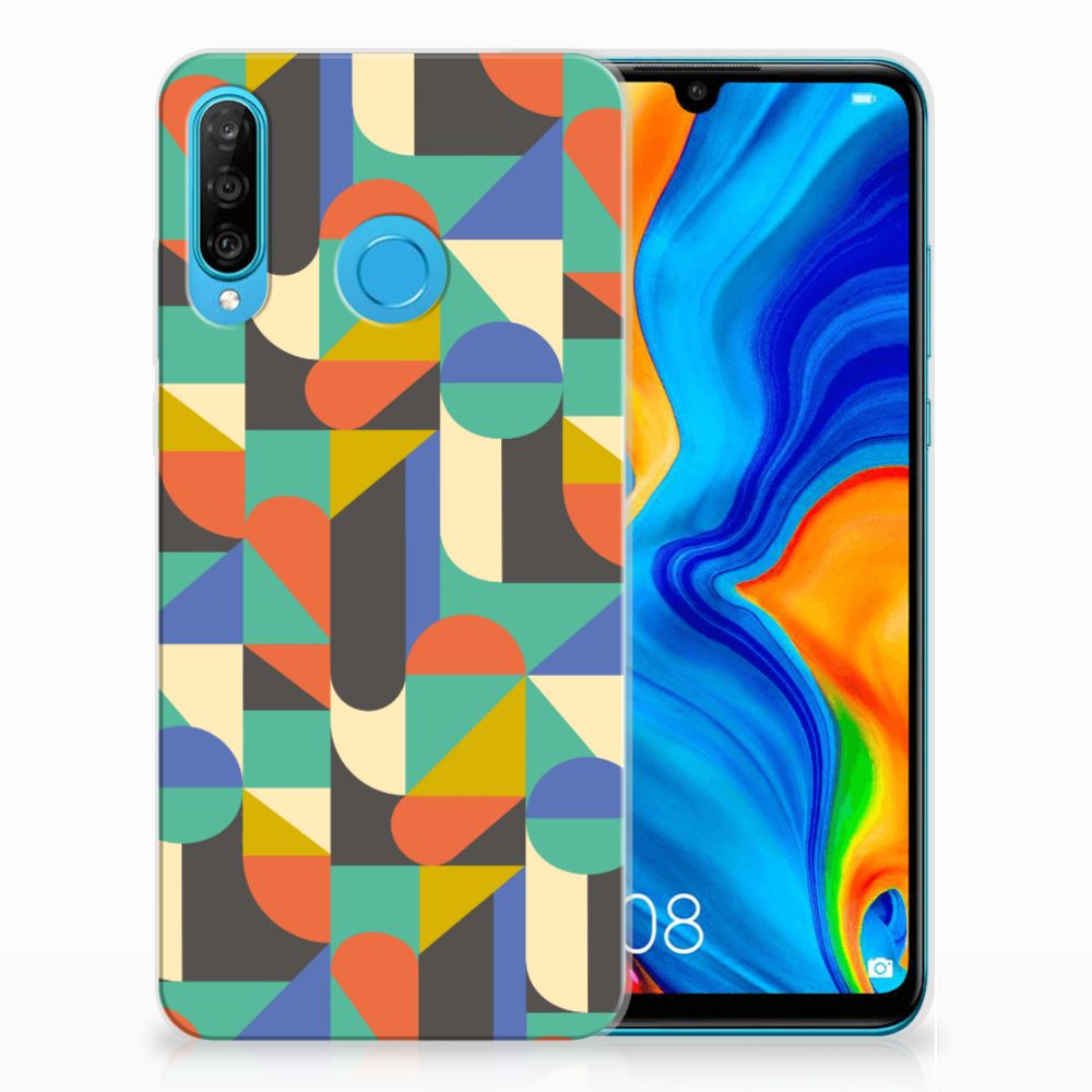 Huawei P30 Lite TPU bumper Funky Retro