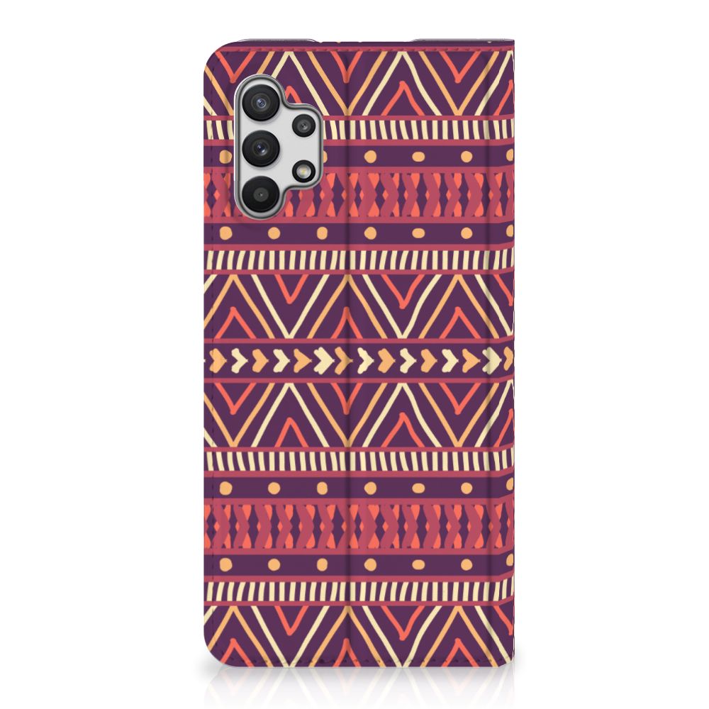 Samsung Galaxy A32 5G Hoesje met Magneet Aztec Paars - B2C Telecom