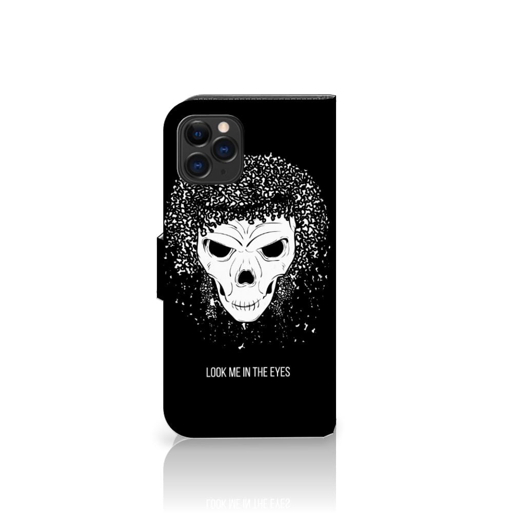 Telefoonhoesje met Naam Apple iPhone 11 Pro Skull Hair
