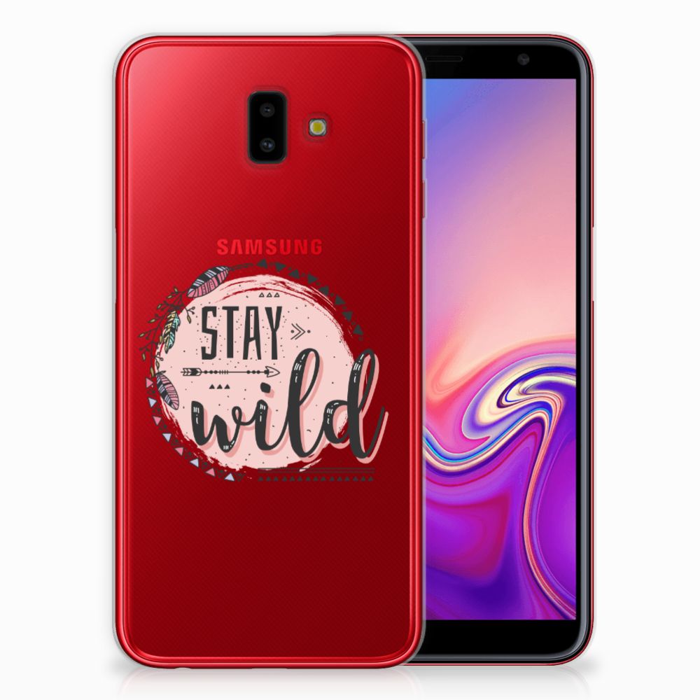 Samsung Galaxy J6 Plus (2018) Telefoonhoesje met Naam Boho Stay Wild