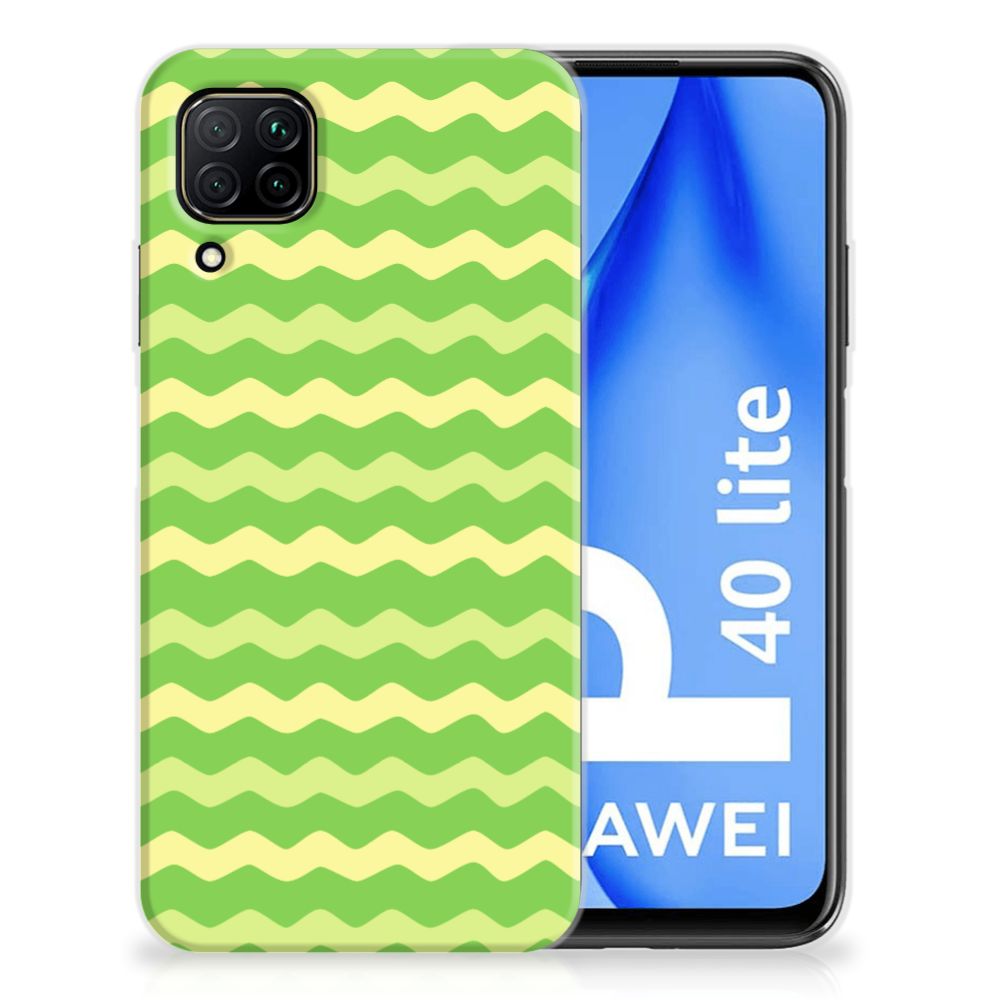 Huawei P40 Lite TPU bumper Waves Green B2C Telecom
