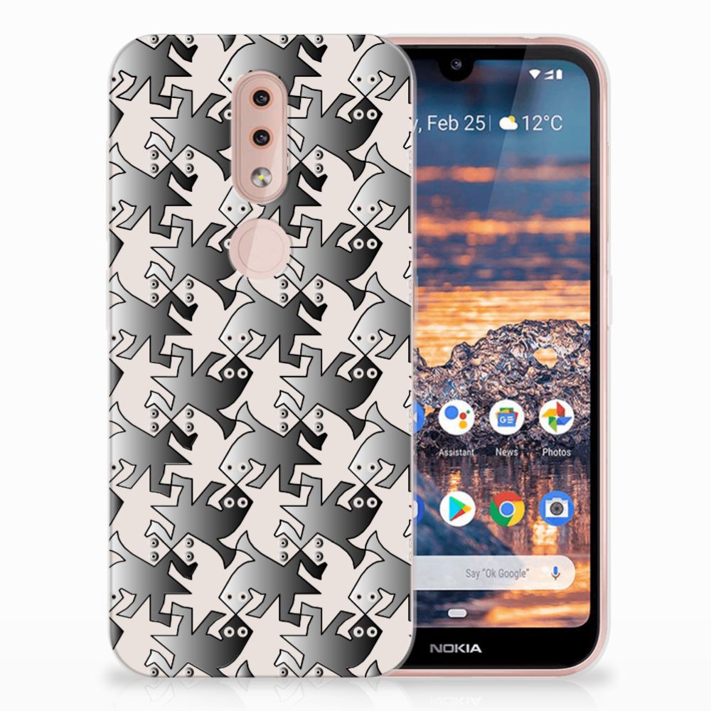 Nokia 4.2 TPU Hoesje Salamander Grey